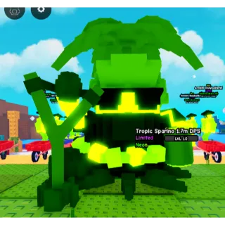 NEON TROPIC SPARINO 1.7M DPS!! ( 4.2KG / LVL 10 ) PLANTS VS BRAINROTS