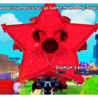 19KG RUBY STARFRUIT ( 3.8M DPS / LVL 10 ) PLANTS VS BRAINROTS