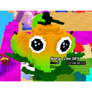 HUGE NEON MANGO 7.1KG!! ( 1.4M DPS / LVL 10 ) PLANTS VS BRAINROTS