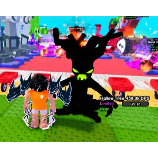 CLEAN NEON HALLOW TREE [RARE] ( 458K DPS / LVL 10 ) PLANTS VS BRAINROTS