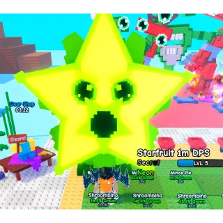 HUGE NEON STARFRUIT 1M DPS ( 7KG / LVL 5 ) PLANTS VS BRAINROTS