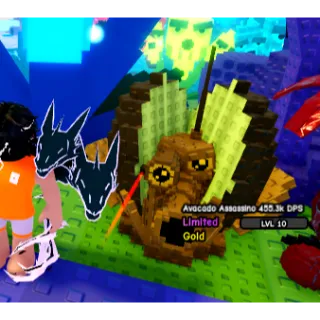 2.3KG GOLD AVACADO ASSASSINO [RARE] ( 455K DPS / LVL 10 ) PLANTS VS BRAINROTS
