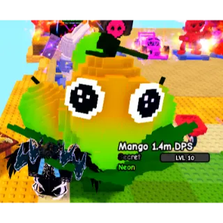 HUGE NEON MANGO 1.4M DPS!! ( 6.9KG / LVL 10 ) PLANTS VS BRAINROTS