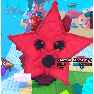HUGE RUBY STARFRUIT 5.5KG!! ( 712K DPS / LVL 6 ) PLANTS VS BRAINROTS