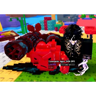 1.8KG RUBY COMMANDO APPLE ( 540K DPS / LVL 10 ) PLANTS VS BRAINROTS