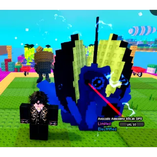 4.3KG ELECTRIFIED AVACADO ASSASSINO [RARE] ( 851K DPS / LVL 10 ) PLANTS VS BRAINROTS