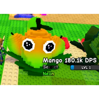 SEMI HUGE NEON MANGO 4.7KG ( 180K DPS / LVL 1 ) PLANTS VS BRAINROTS