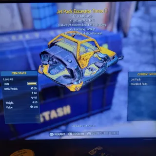 Jet Pack Excavator Torso unrolled