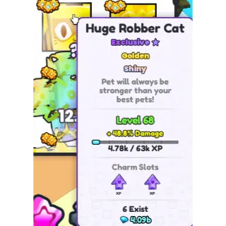 Shiny Golden Huge Robber Cat | Low exist