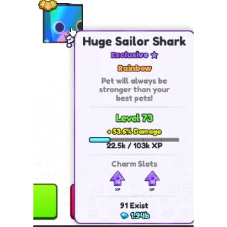 Rainbow Huge Sailor Shark | PS99