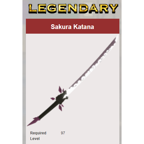 Collectibles Sakura Katana In Game Items Gameflip - dungeon quest roblox weapons
