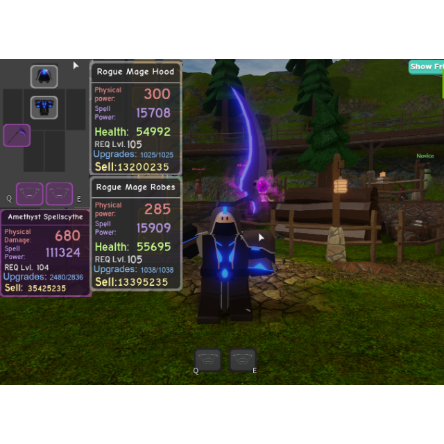 Bundle Rogue Mage Set Canal In Game Items Gameflip - roblox dungeon quest best spell for mages