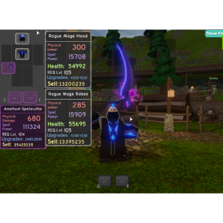 Bundle Rogue Mage Set Canal In Game Items Gameflip - roblox dungeon quest the canals all spells