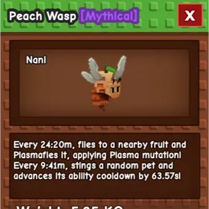 Peach Wasp Grow a Garden