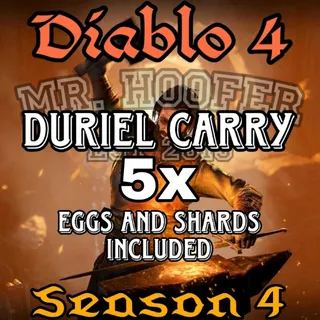  Diablo 4 5x Duriel Carry