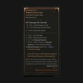 Diablo 4 Heralds Mourningstar