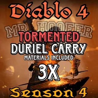 3x Tormented Duriel Carry