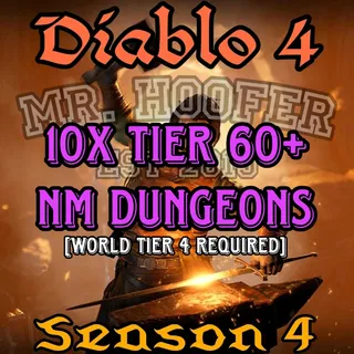  Diablo 4 10x Nightmare Dungeons