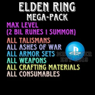 Elden Ring - MEGA-PACK - Max Stats & All Items (PS4/PS5)