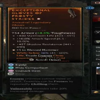 Blessed Hammer 1GA Glove