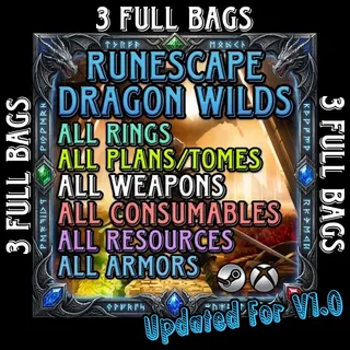 RuneScape DragonWilds - THREE BAGS -