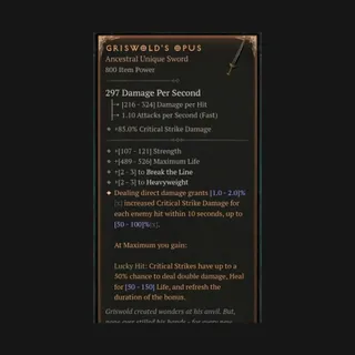 Diablo 4 Griswolds Opus