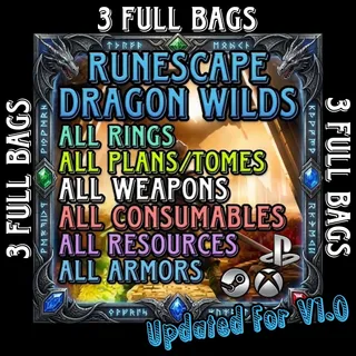 RuneScape DragonWilds - THREE BAGS -