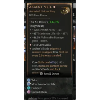 ARGENT VEIL 1GA