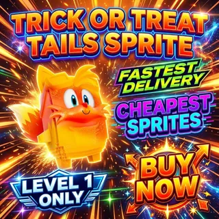 TRICK OR TREAT TAILS SPRITE LEVEL 1 