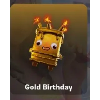 GOLD BIRTHDAY SPRITE