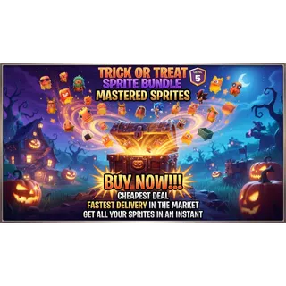 23x ALL MASTERED TRICK OR TREAT SPRITES