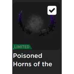 roblox limited / poison horn