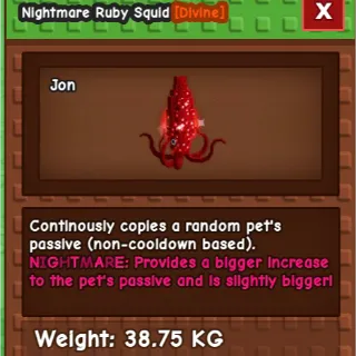 Nightmare Ruby Squid