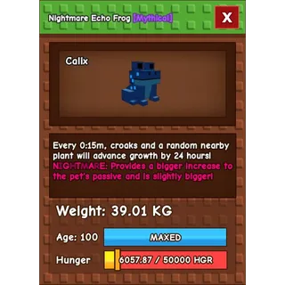 Echo Frog 15s No toy