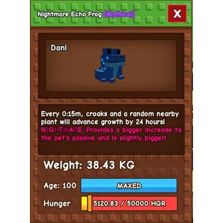 Echo Frog 15s No toy