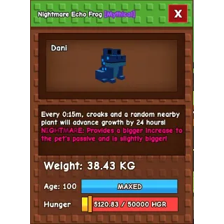 Echo Frog 15s No toy