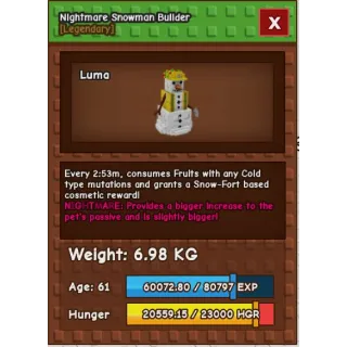 Nightmare Snowman Builder