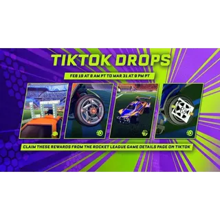 ROCKET LEAGUE LFT TOPPER, NINJA WHEELS, DUNE RACER DECAL (TIKTOK BUNDLE) CODE