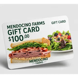 $100.00 MENDOCINO FARMS GIFT CARD