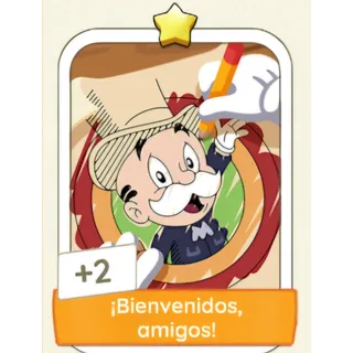 Card ¡Bienvenidos, amigos!