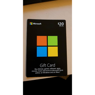 what does a microsoft gift card look like