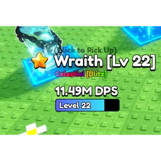 Wraith [Lv 22] Celestial [Blitz] 11.49M DPS Brainrot Heroes 🏹