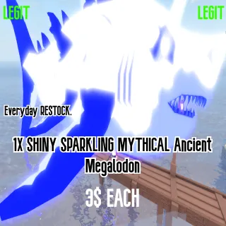 1X SPARKLING SHINY MYTHICAL ANCIENT MEGALODON | FISCH