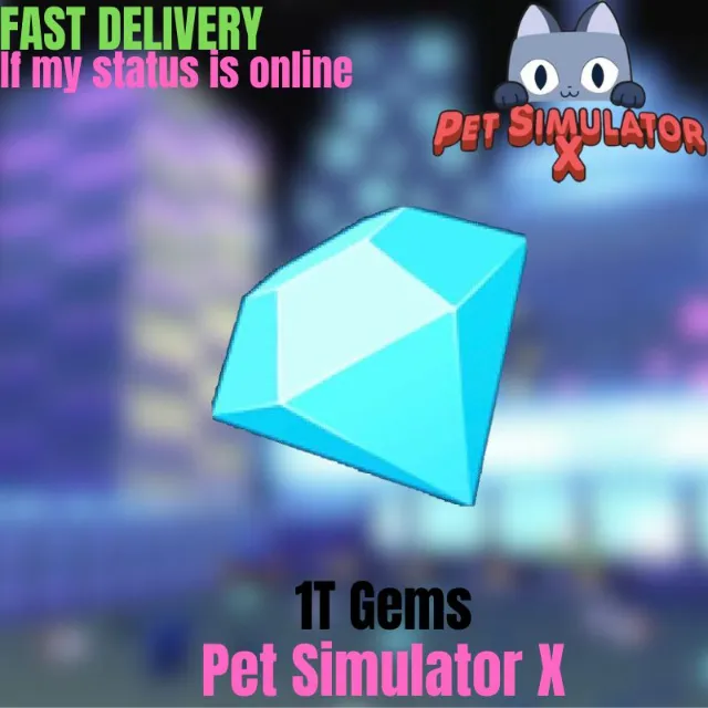 1t Gems Pet Simulator X Game Items Gameflip