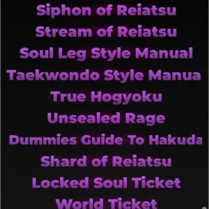 Type Soul Inventory