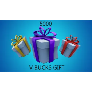 FORTNITE 5000 V-Bucks gift