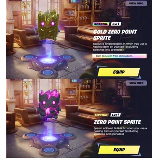 GOLD ZERO POINT SPRITE + ZERO POINT SPRITE