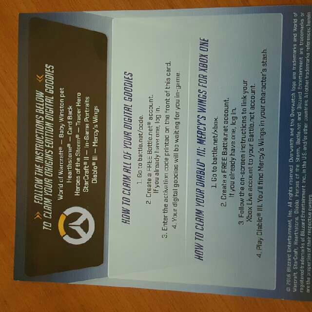 overwatch origins xbox one digital code