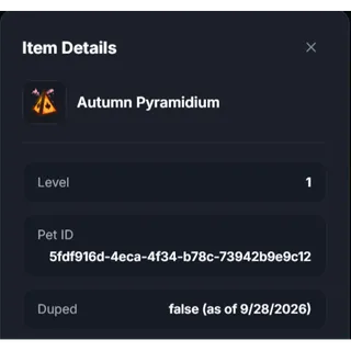 Autumn Pyramidium  - OG BGS