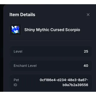 Shiny mythic cursed Scorpio - OG BGS